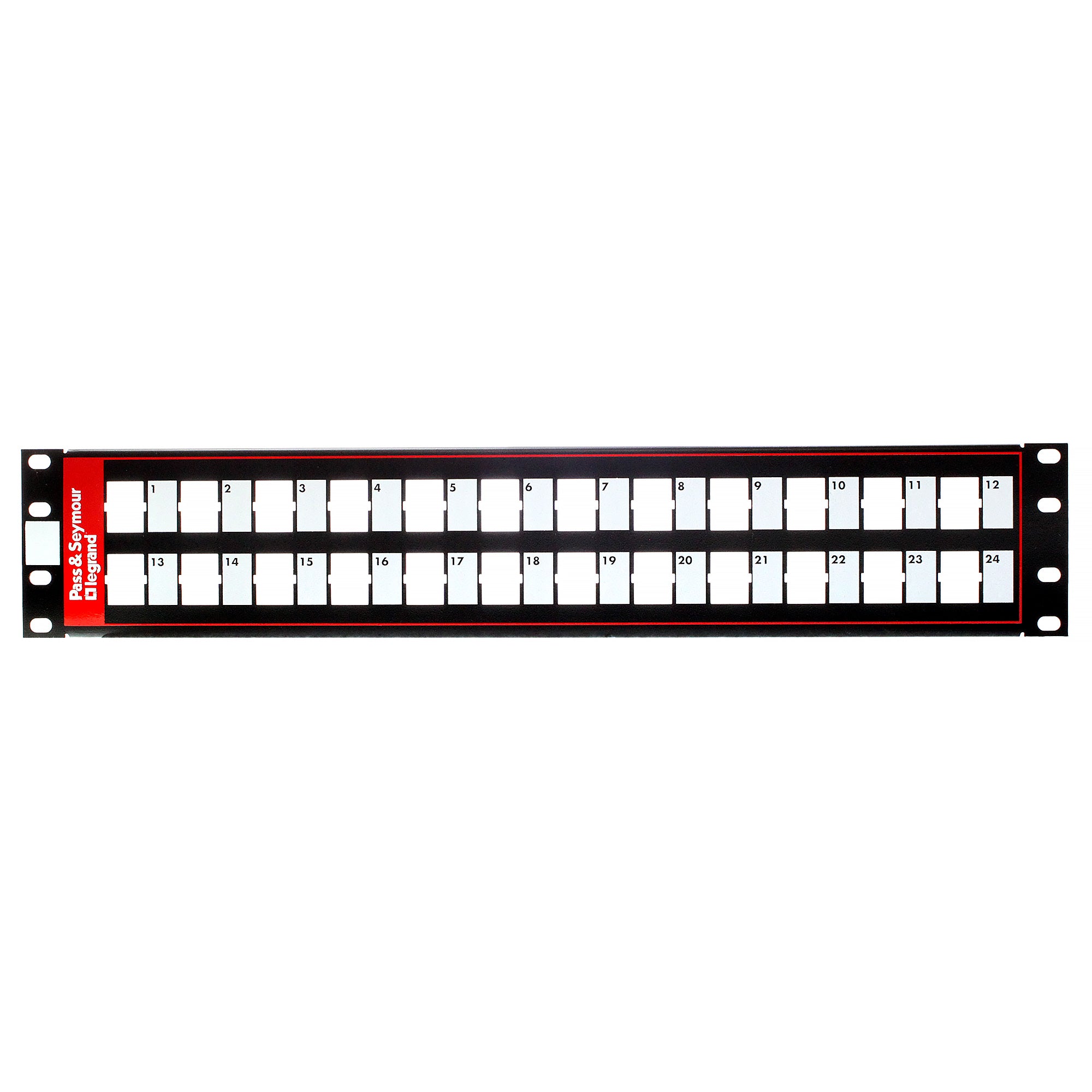 Pass & Seymour Pspkit24 24 Port Modular Jack Patch Panel Black 