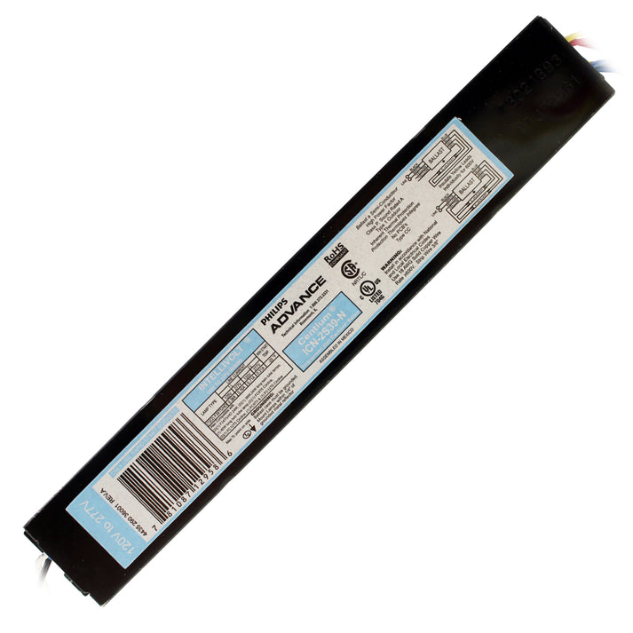 ADVANCED ICN-2S39-N FLUORESCENT BALLAST, 2 LAMP, F39 T5HO, 39W, 120/27 ...