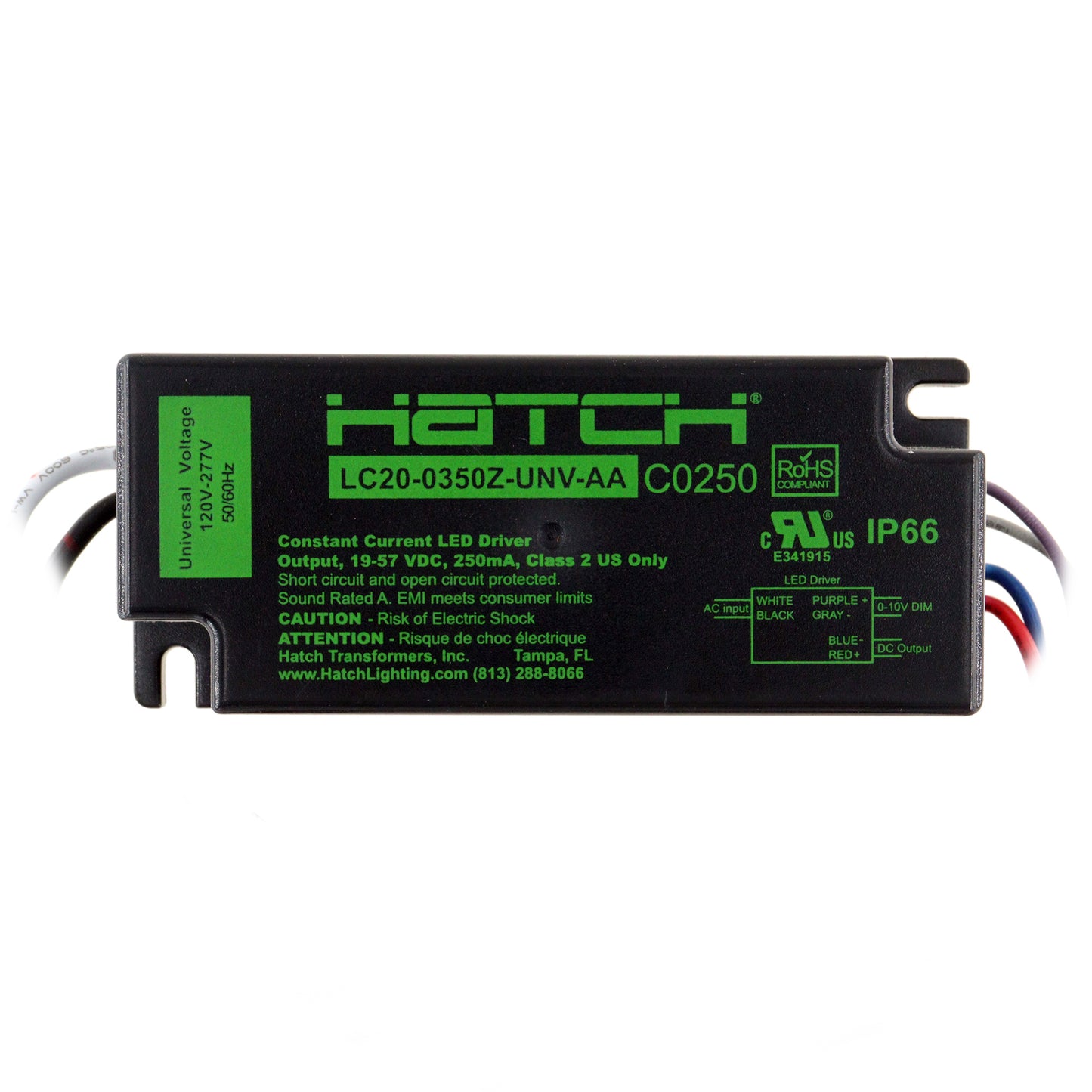 Hatch Lighting LC20-0350Z-UNV-AA