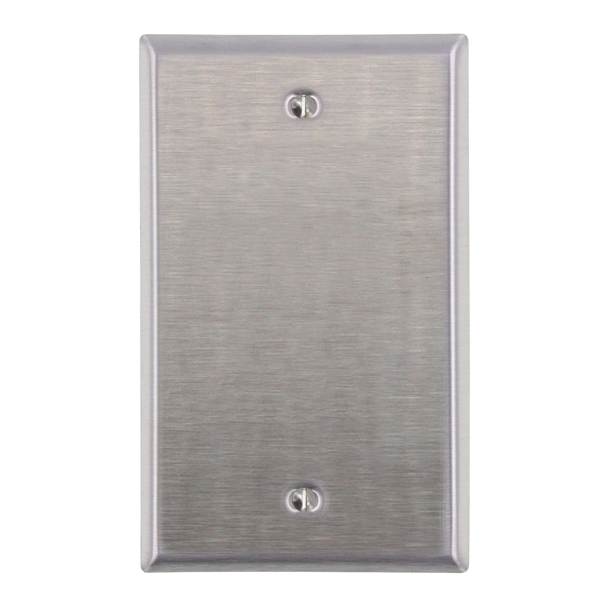 LEVITON 84014-40 1-GANG NO DEVICE BLANK WALLPLATE, STANDARD, STAINLESS ...