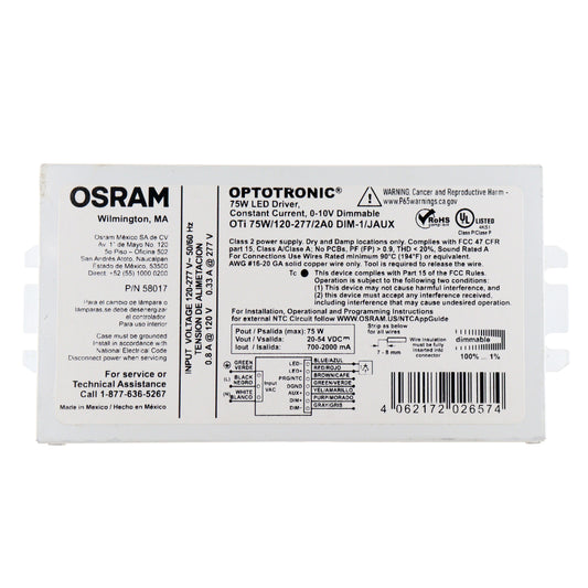 OSRAM OTI75W/120-277/2A0-DIM-1/J-AUX