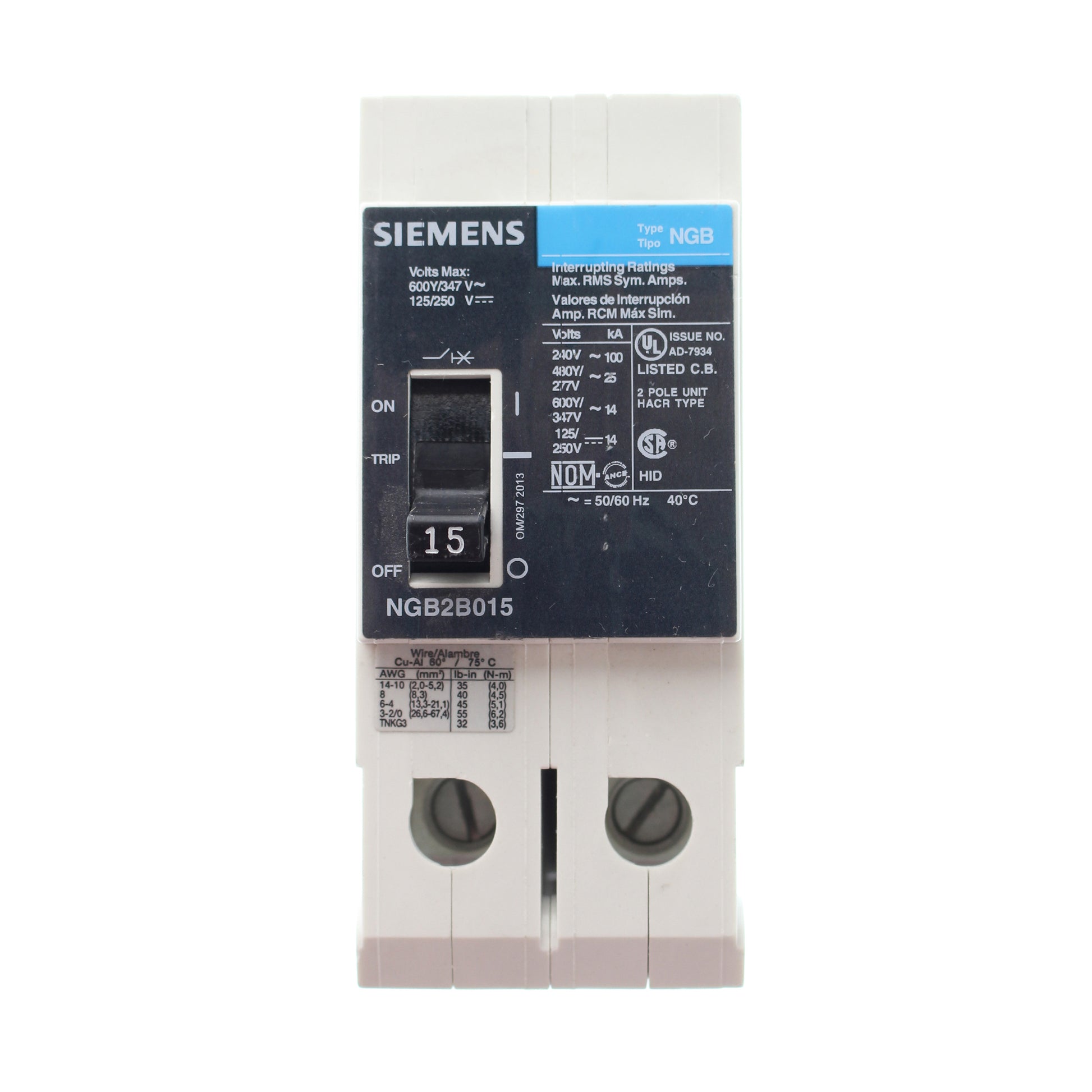 Siemens NGB2B015B