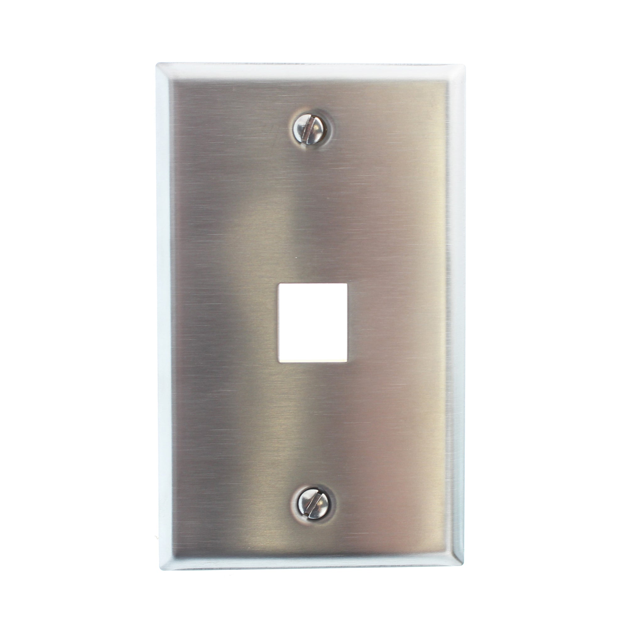 Hubbell Ssf11 Premise Wall Plate 1 Gang 1 Port Stainless Steel Fini