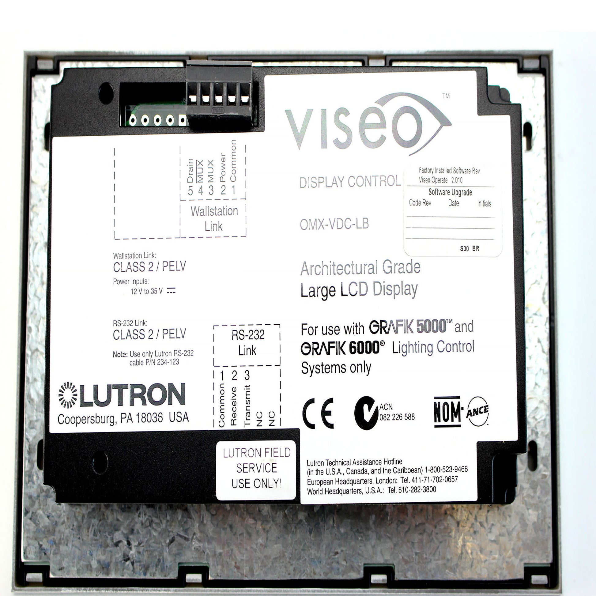 Lutron OMX-VDC-LB-WH