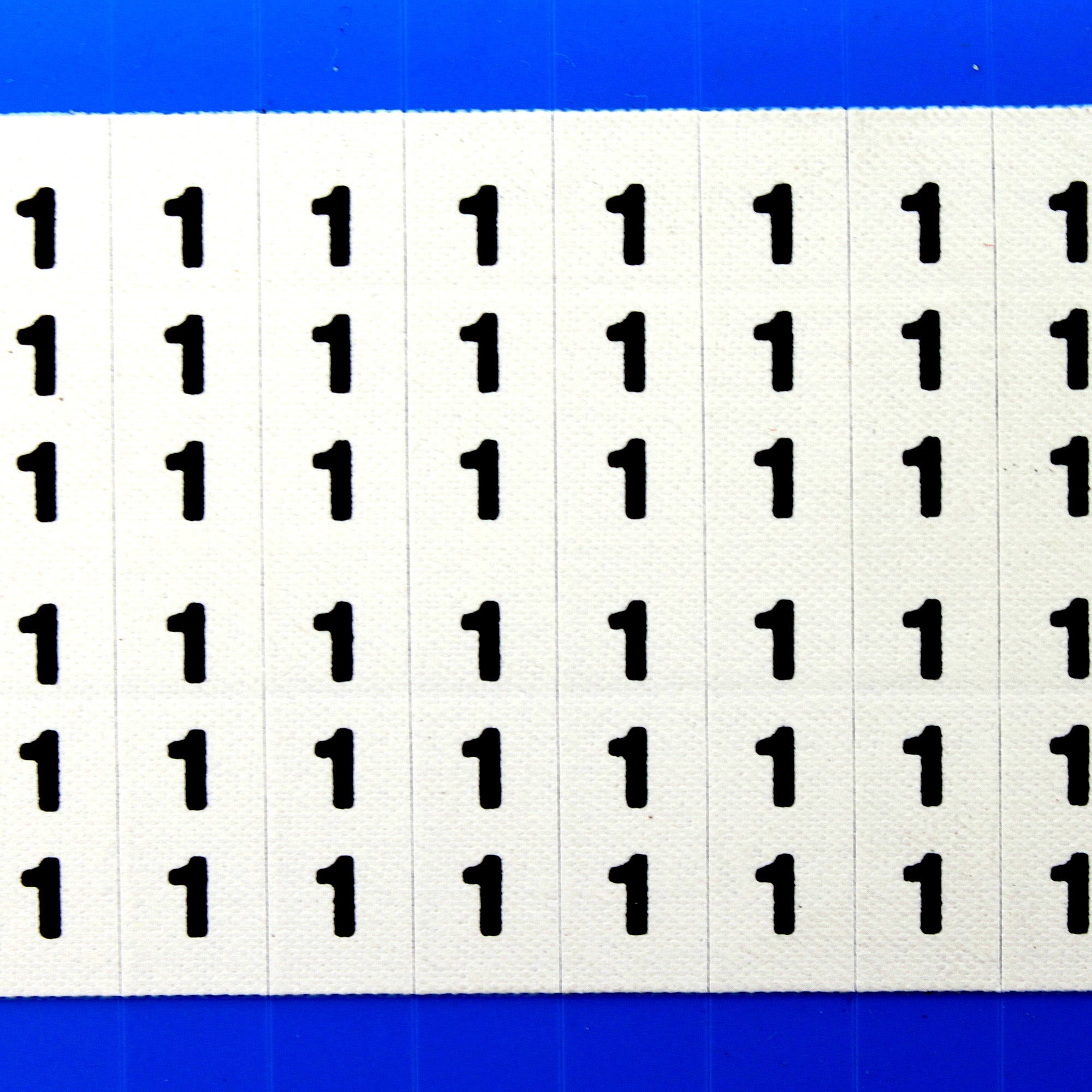 PANDUIT PCM-1 PAN-CODE PRE-PRINTED "1" PCM VINYL CLOTH MARKER CARDS (5 ...