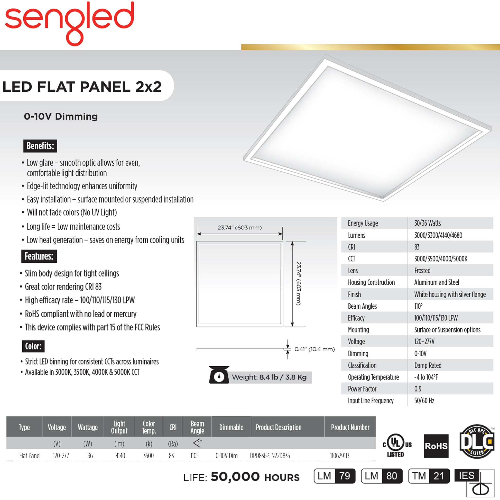 Sengled DPO836PLN22D835